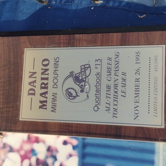 Dan Marino Framed Plagues(2) - Picture 3 of 8